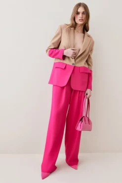 Hot Sale 👍 Karen Millen Compact Stretch Colourblock Jacket 🤩 -Workwear Shop womens multi compact stretch colourblock jacket 1 1