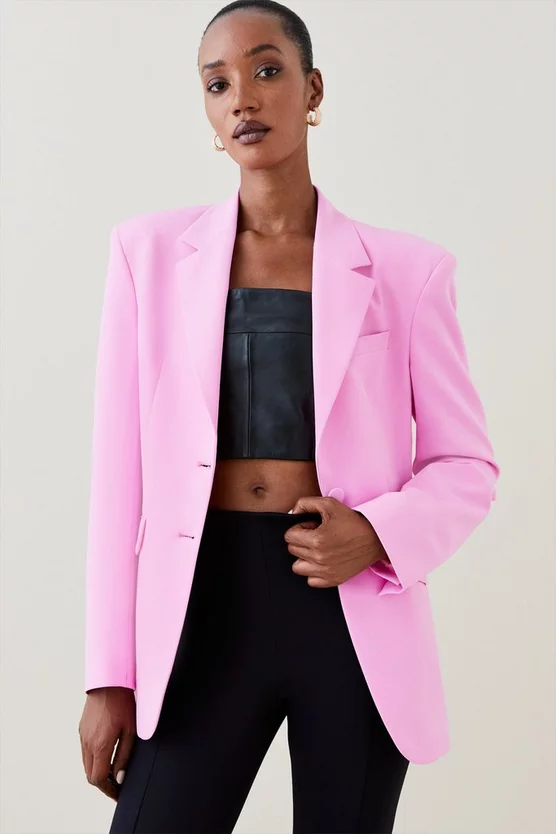 New 🛒 Karen Millen Strong Shoulder Single Breasted Blazer 😉 7 New 🛒 Karen Millen Strong Shoulder Single Breasted Blazer 😉 - Image 7
