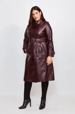 Wholesale π₯° Karen Millen Plus Size Leather Trench π§₯ Coat π 18 Wholesale π₯° Karen Millen Plus Size Leather Trench π§₯ Coat π -Workwear Shop womens red plus size leather trench coat 2