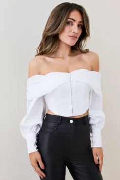 Best reviews of ✔️ Karen Millen Lydia Millen Draped Shoulder Poplin Woven Blouse 💯 -Workwear Shop womens white lydia millen draped shoulder poplin woven blouse